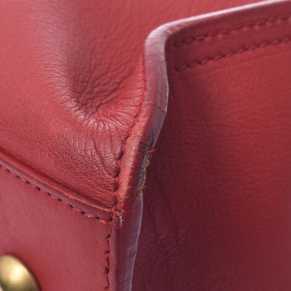 SAINT LAURENT Petit Cabas bag red calf handbag - Picture 7 of 12